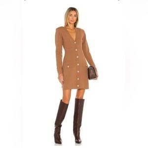Lagence sweater dress Gold Buttons size Medium Brand New $600